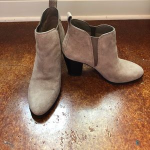 Gray Suede Michael Kors Ankle Boots